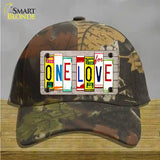 One Love Wood License Plate Art Novelty License Plate Hat Cotton / Camoflauge