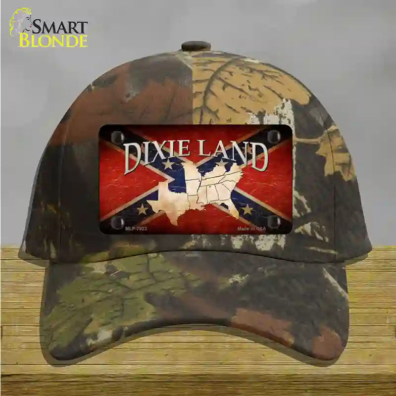 Dixie Land Novelty License Plate Hat Cotton / Camoflauge