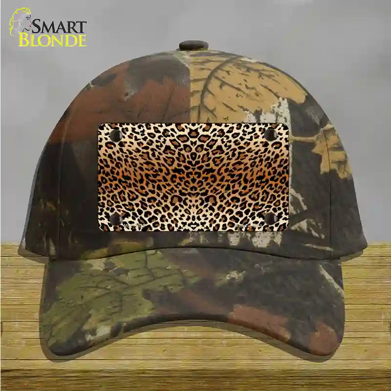 Cheetah Print Novelty License Plate Hat Cotton / Camoflauge