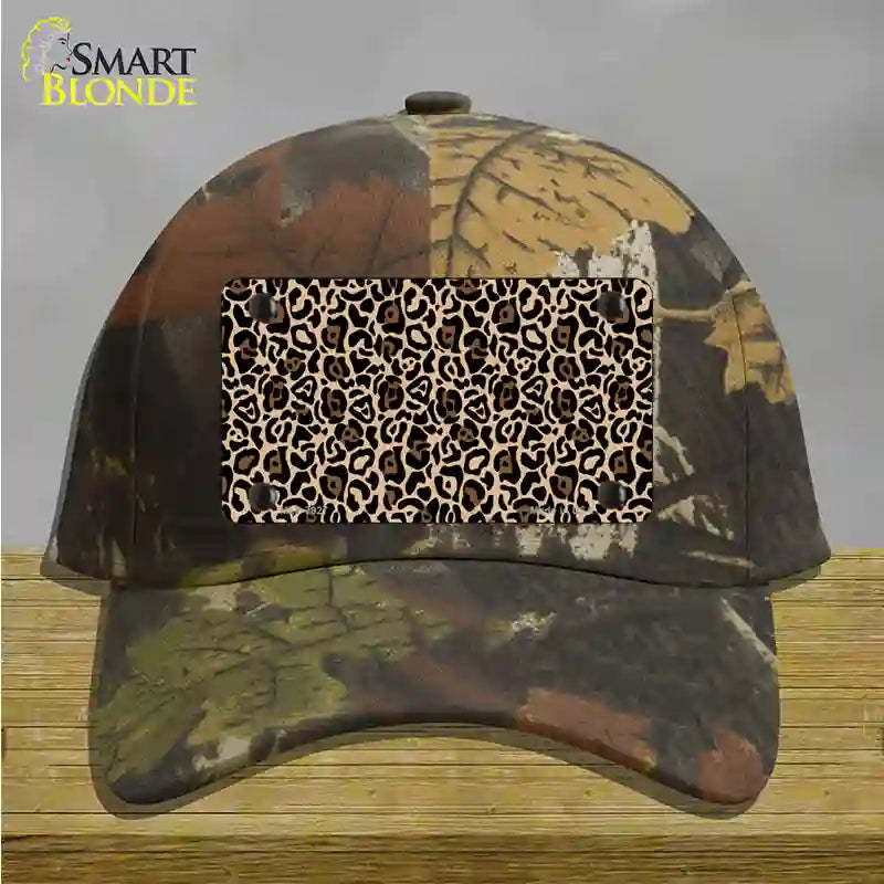 Leopard Print Novelty License Plate Hat Cotton / Camoflauge