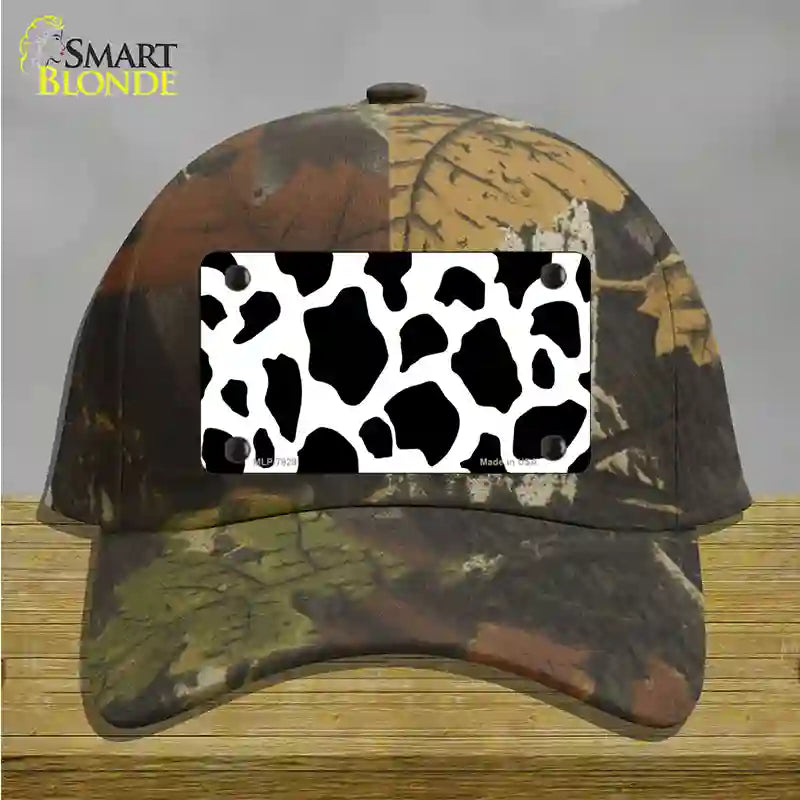 Cow Print Novelty License Plate Hat Cotton / Camoflauge