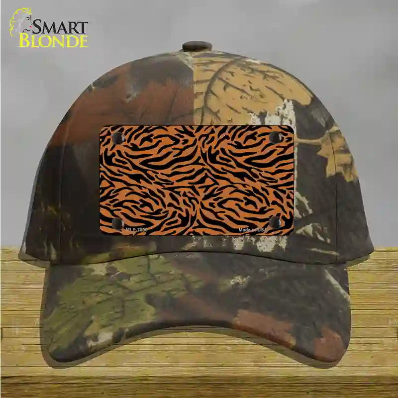 Tiger Print Novelty License Plate Hat Cotton / Camoflauge