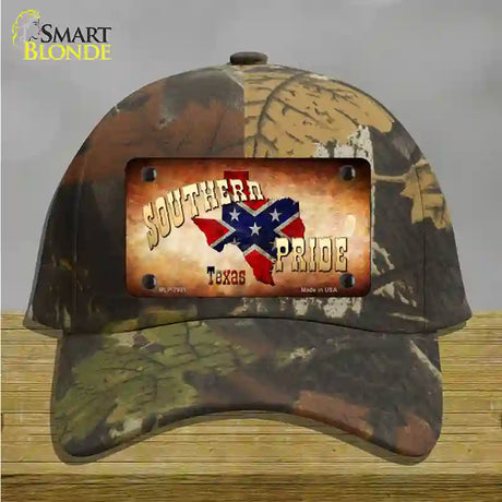 Southern Pride Texas Novelty License Plate Hat Cotton / Camoflauge