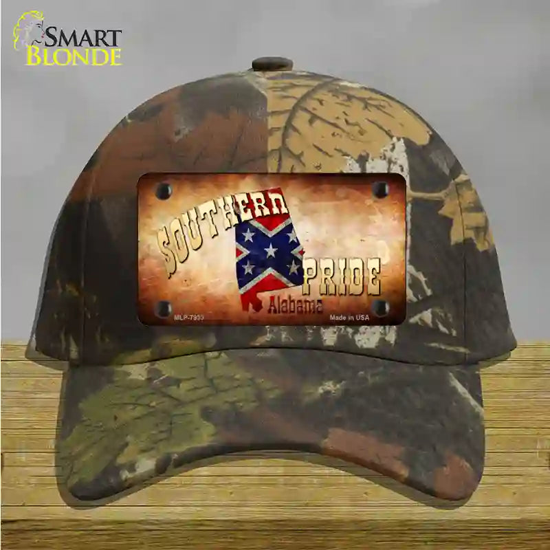 Southern Pride Alabama Novelty License Plate Hat Cotton / Camoflauge