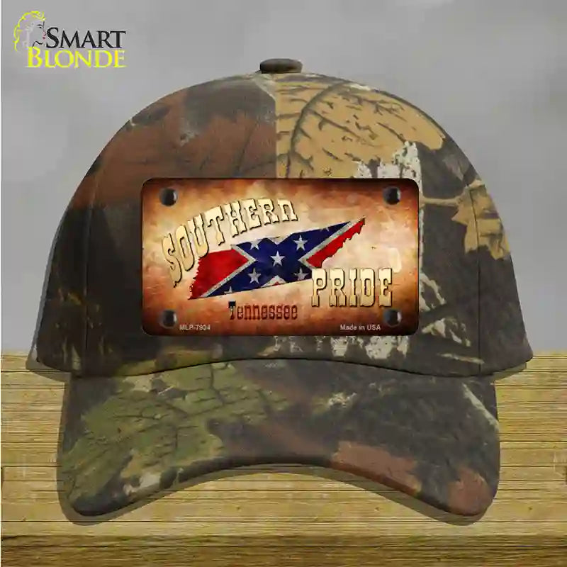 Southern Pride Tennessee Novelty License Plate Hat Cotton / Camoflauge