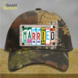 Married Wood License Plate Art Novelty License Plate Hat Cotton / Camoflauge