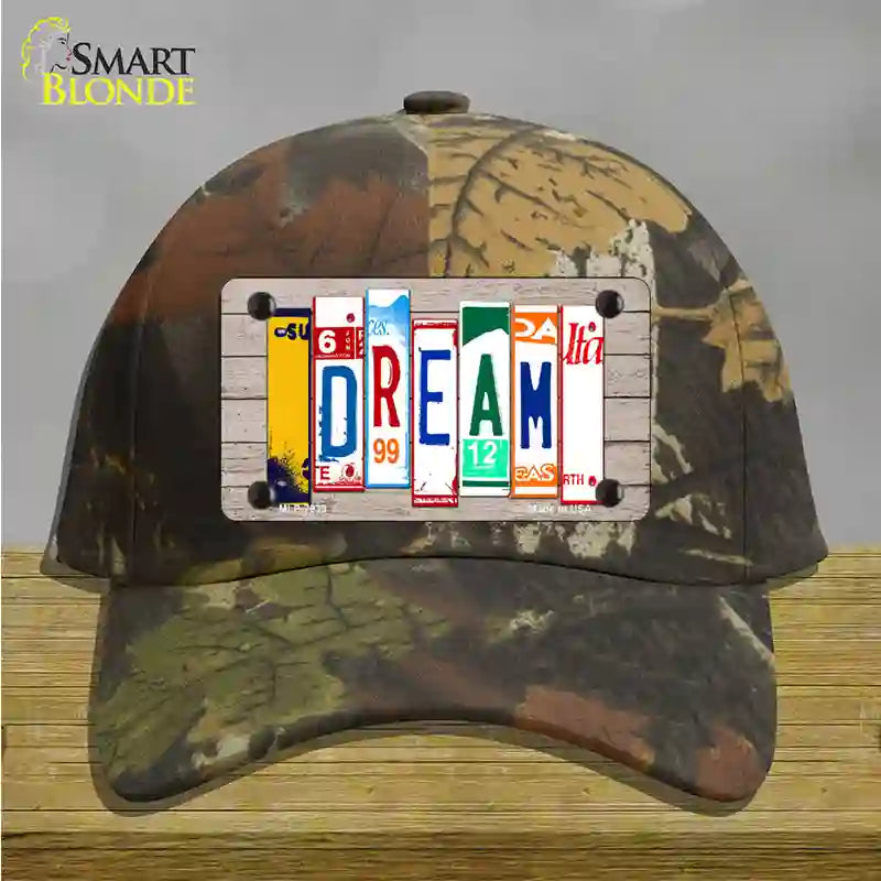 Dream Wood License Plate Art Novelty License Plate Hat Cotton / Camoflauge