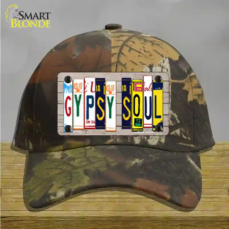 Gypsy Soul Wood License Plate Art Novelty License Plate Hat Cotton / Camoflauge