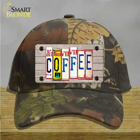 Coffee Wood License Plate Art Novelty License Plate Hat Cotton / Camoflauge