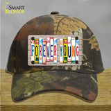 Forever Young Wood License Plate Art Novelty License Plate Hat Cotton / Camoflauge