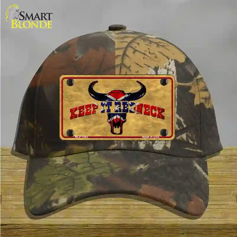 Keep It Redneck Novelty License Plate Hat Cotton / Camoflauge