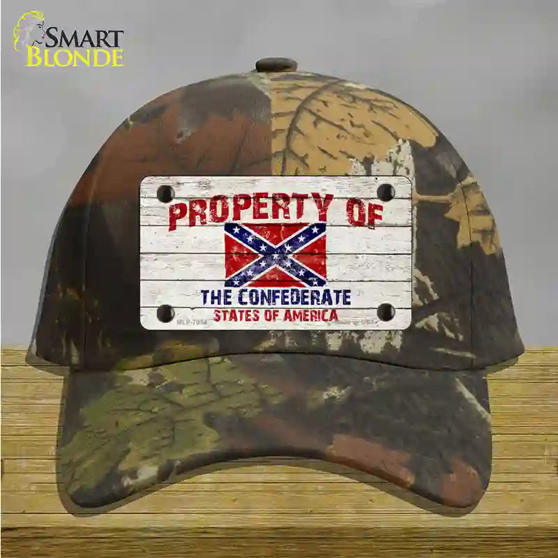 Property Of Confederate States Novelty License Plate Hat Cotton / Camoflauge