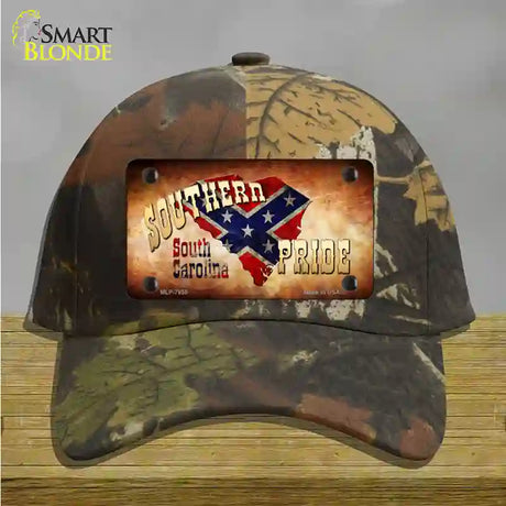 Southern Pride South Carolina Novelty License Plate Hat Cotton / Camoflauge