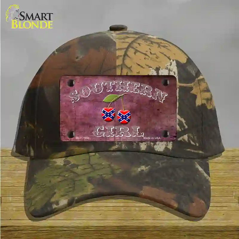 Southern Girl Novelty License Plate Hat Cotton / Camoflauge