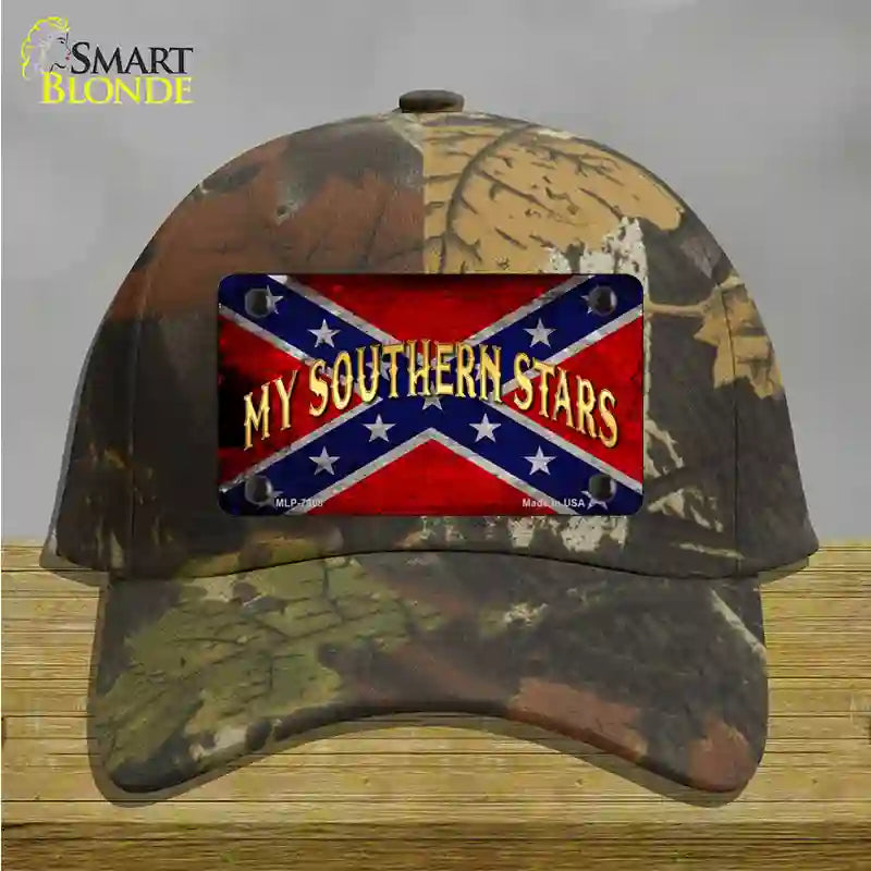 My Southern Stars Novelty License Plate Hat Cotton / Camoflauge