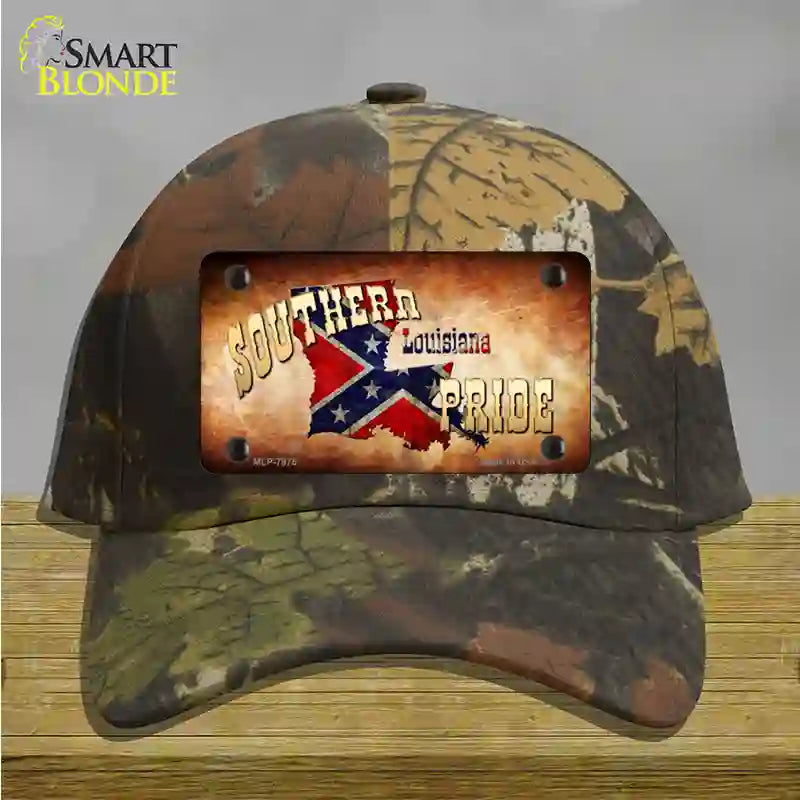 Southern Pride Louisiana Novelty License Plate Hat Cotton / Camoflauge