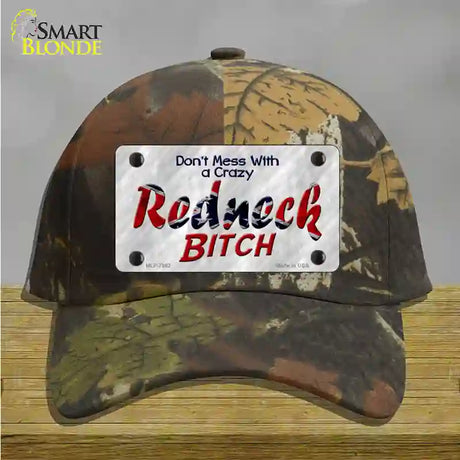 Dont Mess With Crazy Novelty License Plate Hat Cotton / Camoflauge