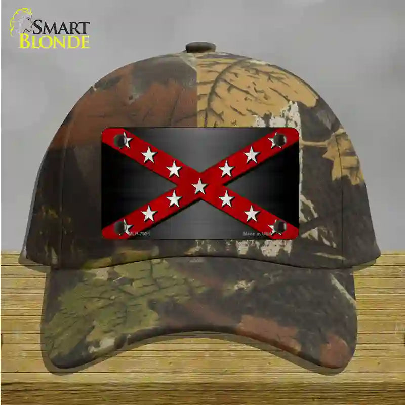 Confederate Stripes Red Novelty License Plate Hat Cotton / Camoflauge