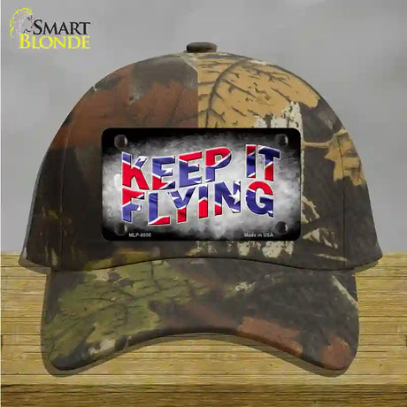 Keep It Flying Novelty License Plate Hat Cotton / Camoflauge