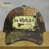 The Witch Is In Novelty License Plate Hat Cotton / Camoflauge