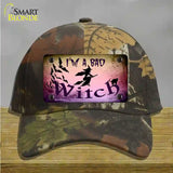 Im A Bad Witch Novelty License Plate Hat Cotton / Camoflauge