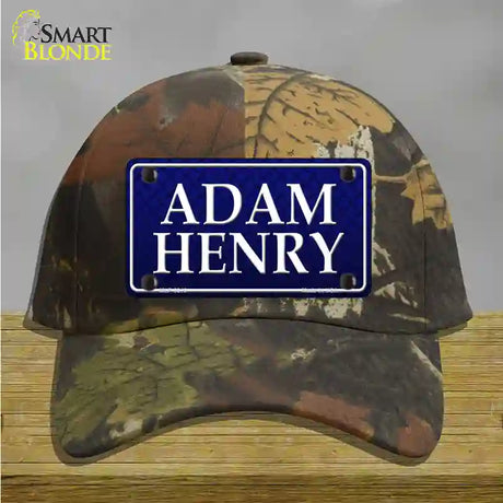 Adam Henry Novelty License Plate Hat Cotton / Camoflauge