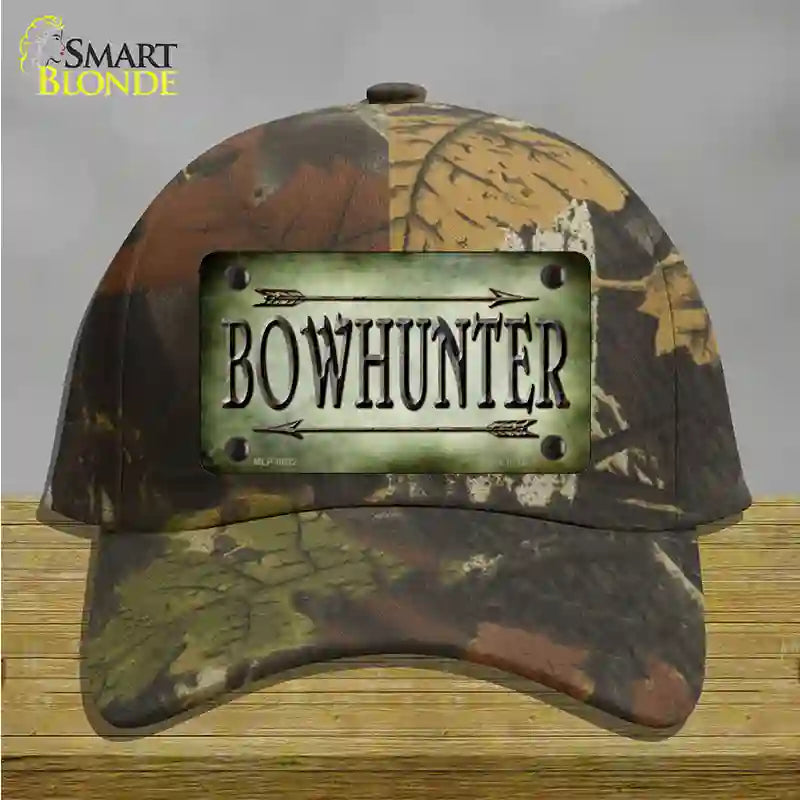 Bowhunter Novelty License Plate Hat Cotton / Camoflauge