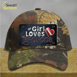 This Girl Loves Her Broncos Novelty License Plate Hat Cotton / Camoflauge