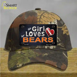 This Girl Loves Her Bears Novelty License Plate Hat Cotton / Camoflauge