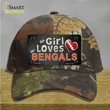 This Girl Loves Her Bengals Novelty License Plate Hat Cotton / Camoflauge