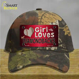 This Girl Loves Her Diamondbacks Novelty License Plate Hat Cotton / Camoflauge