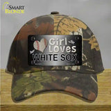 This Girl Loves Her White Sox Novelty License Plate Hat Cotton / Camoflauge