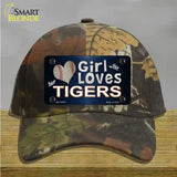 This Girl Loves Her Tigers Novelty License Plate Hat Cotton / Camoflauge