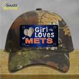 This Girl Loves Her Mets Novelty License Plate Hat Cotton / Camoflauge