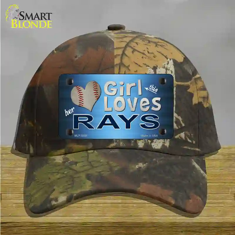 This Girl Loves Her Rays Novelty License Plate Hat Cotton / Camoflauge