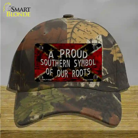 Symbol Of Our Roots Novelty License Plate Hat Cotton / Camoflauge