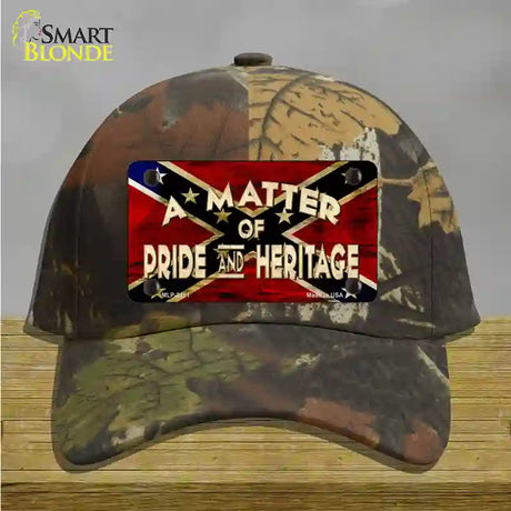 Matter Of Pride Novelty License Plate Hat Cotton / Camoflauge