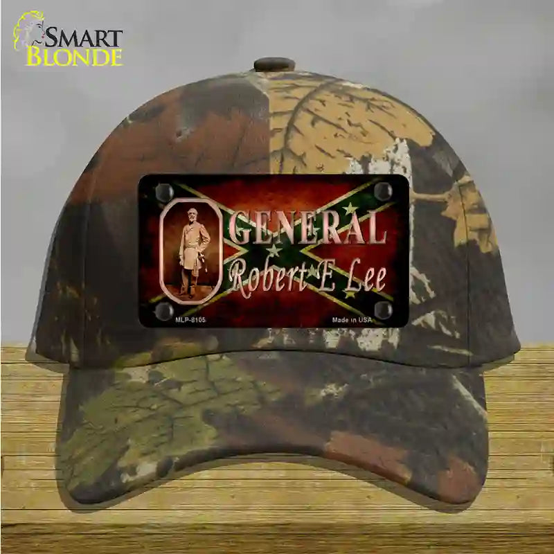 General Robert E Lee Novelty License Plate Hat Cotton / Camoflauge