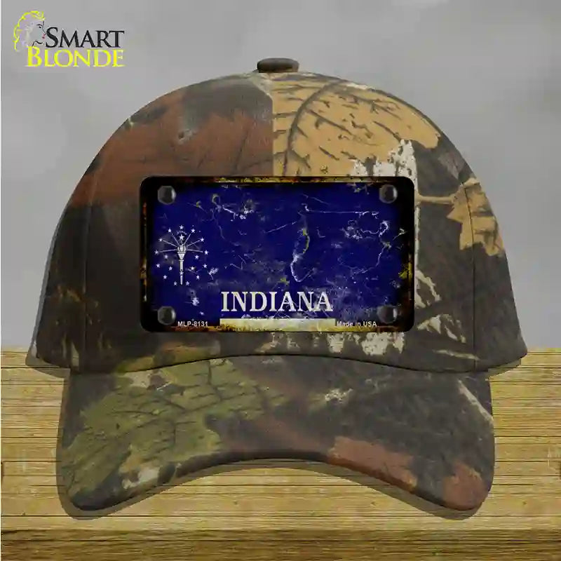 Inidana Rusty Blank Novelty License Plate Hat Cotton / Camoflauge