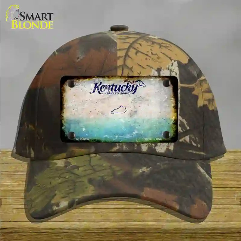 Kentucky Rusty Blank Novelty License Plate Hat Cotton / Camoflauge