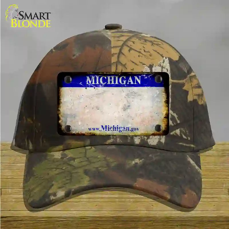 Michigan Gov Rusty Blank Novelty License Plate Hat Cotton / Camoflauge