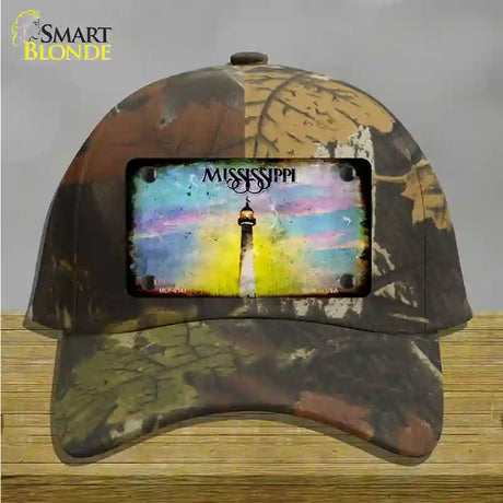 Mississippi Rusty Blank Novelty License Plate Hat Cotton / Camoflauge