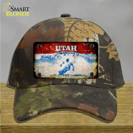 Utah Rusty Blank Novelty License Plate Hat Cotton / Camoflauge