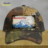 Washington Rusty Blank Novelty License Plate Hat Cotton / Camoflauge