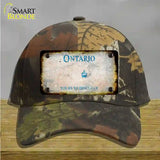 Ontario Canada Rusty Blank Novelty License Plate Hat Cotton / Camoflauge