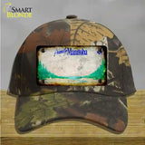 Manitoba Rusty Blank Novelty License Plate Hat Cotton / Camoflauge