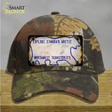 Northwest Territories Rusty Blank Novelty License Plate Hat Cotton / Camoflauge