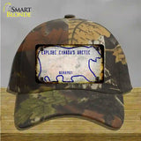 Nunavut Rusty Blank Novelty License Plate Hat Cotton / Camoflauge