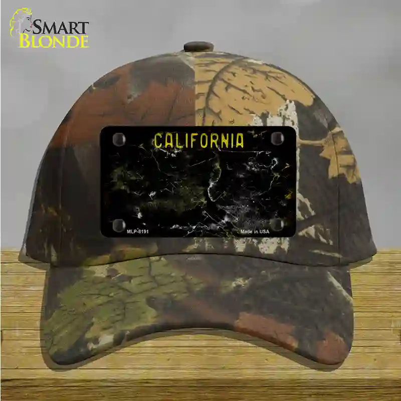 California Black Rusty Blank Novelty License Plate Hat Cotton / Camoflauge