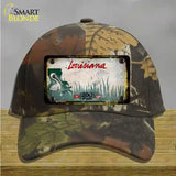 Louisiana 200 Years Rusty Blank Novelty License Plate Hat Cotton / Camoflauge